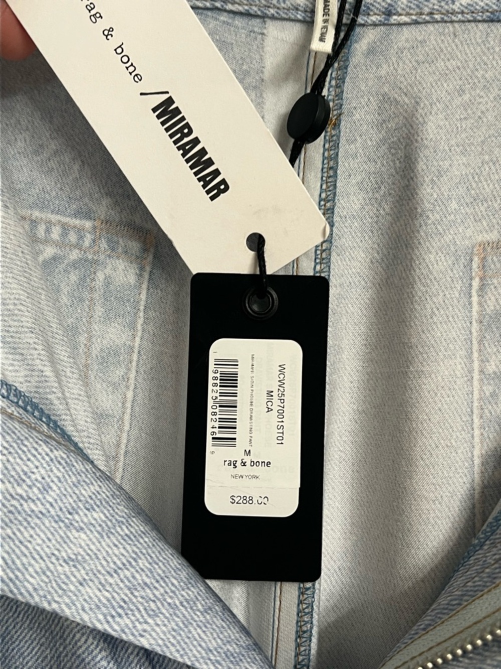 NWT rag & bone Miramar Satin Phoebe Pant in Mica Size Medium - Picture 6 of 11